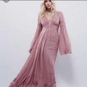 NWOT Free People Summer Love Elven Maxi Dress Sz M